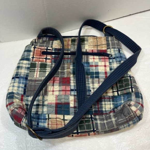 Donna Sharp Quilted Puzzle Designed Crossbody Bag Purse Adj 12x10.5" - Picture 9 of 11